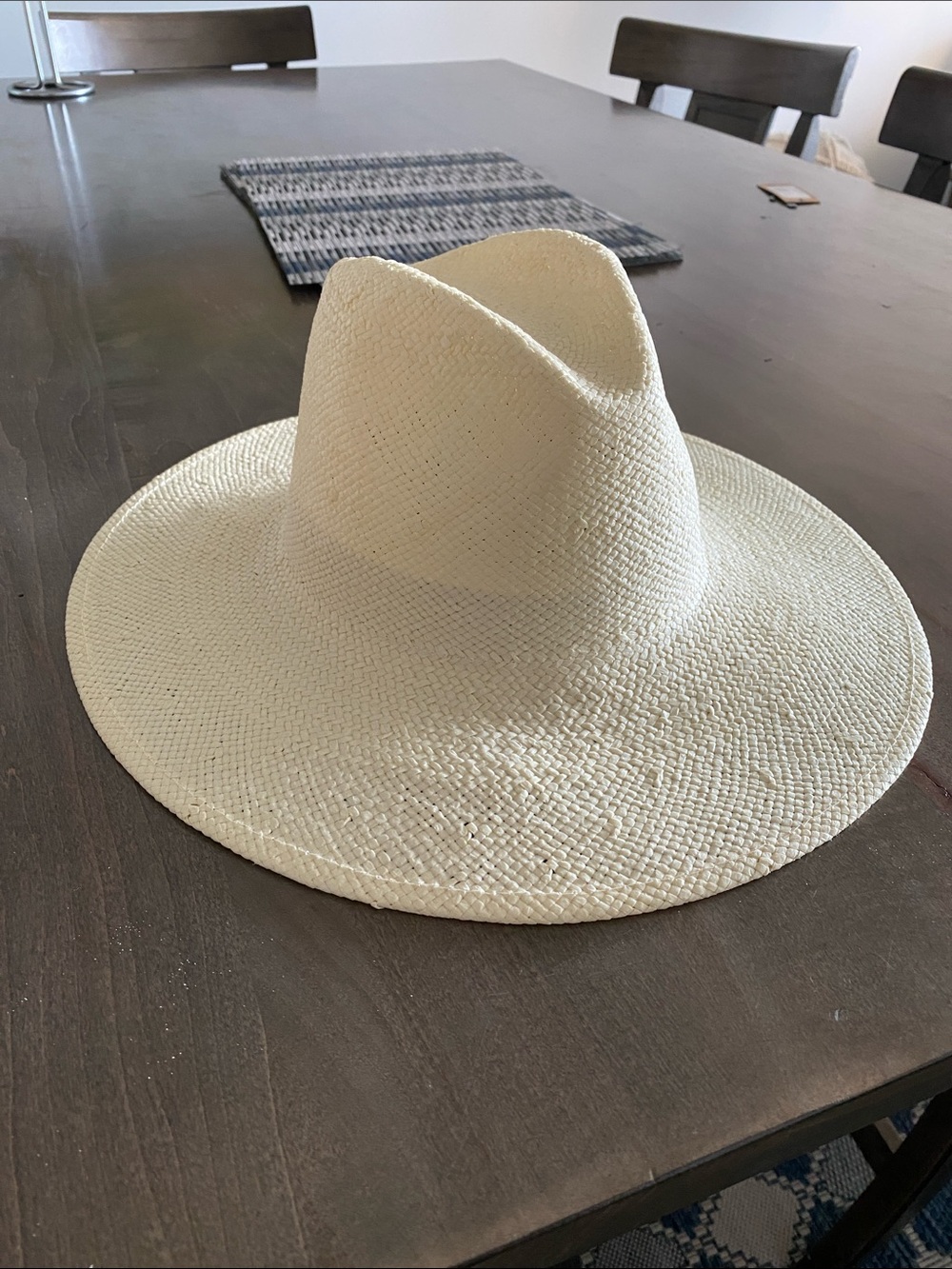 GIGI PIP Wide-Brim Straw Fedora Hat - Cream WILLA
